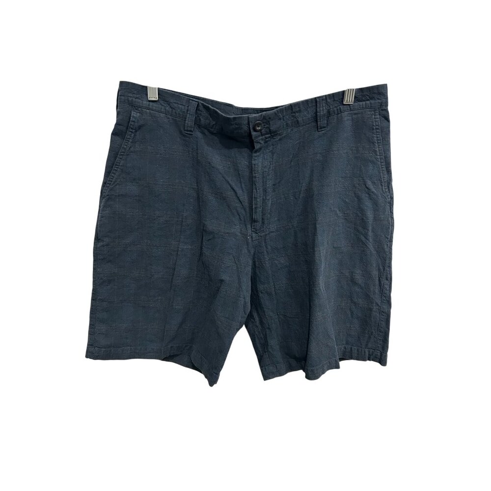 Izod Mens Blue Linen Blend Casual Shorts Size 38
